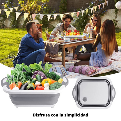 Tabla de cocina plegable 4-en-1