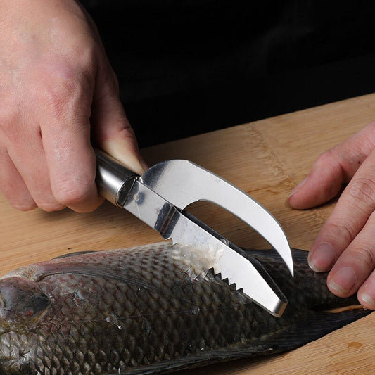 Cuchillo desescamador de pescado